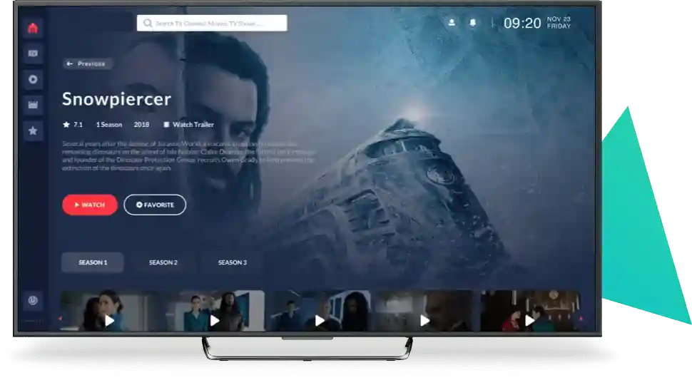 TVPlans IPTV Live Channel List Interface